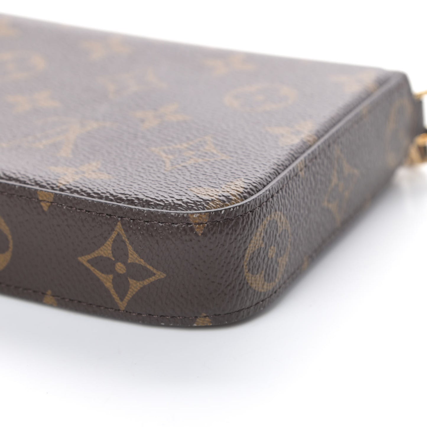 Monogram Pochette Felicie Chain Wallet Fuchsia