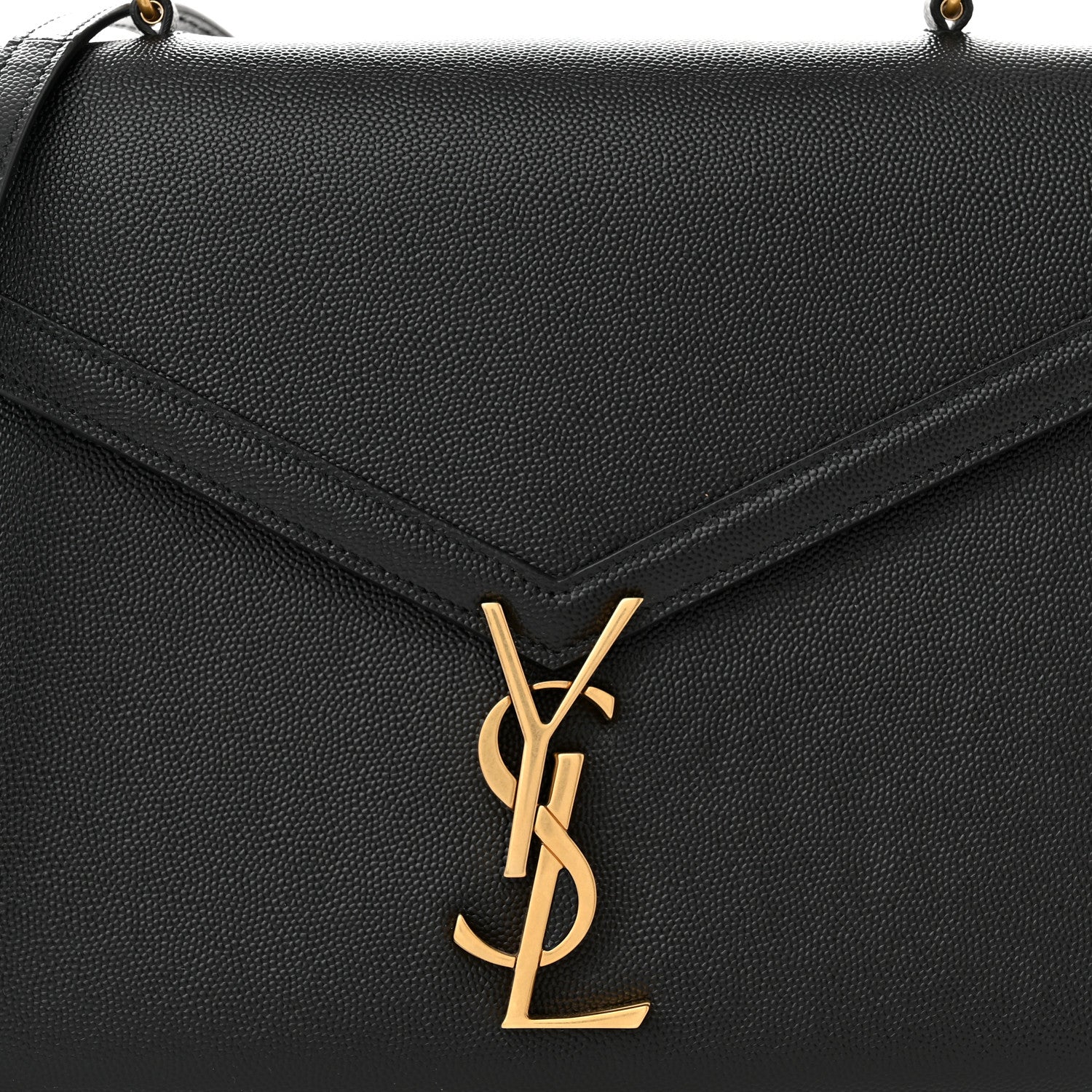 Saint Laurent Grain de Poudre Medium Classic Monogram Cassandra Top Handle Black 8 of 10