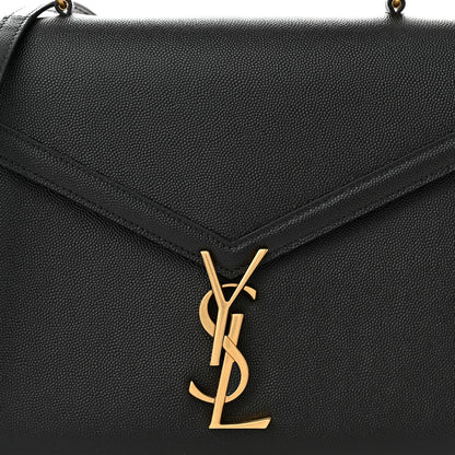 Saint Laurent Grain de Poudre Medium Classic Monogram Cassandra Top Handle Black 8 of 10