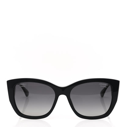 Chanel Acetate Butterfly Signature CC Sunglasses 5429 Black 2 of 7