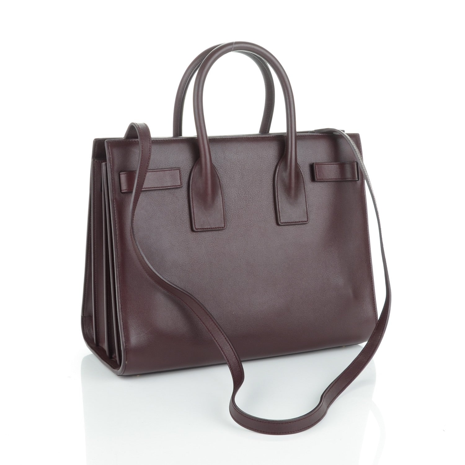 Saint Laurent Calfskin Small Sac De Jour Amarena 3 of 7