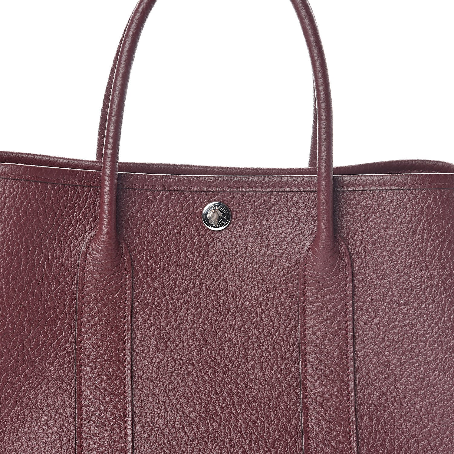 Hermes Vache Country Garden Party 30 TPM Bordeaux 8 of 10