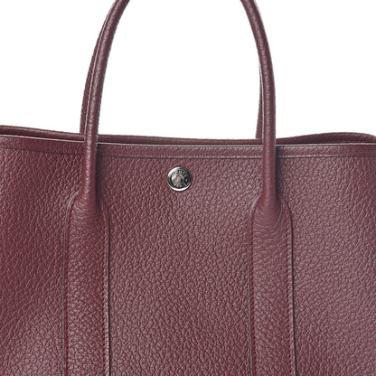 Hermes Vache Country Garden Party 30 TPM Bordeaux 8 of 10