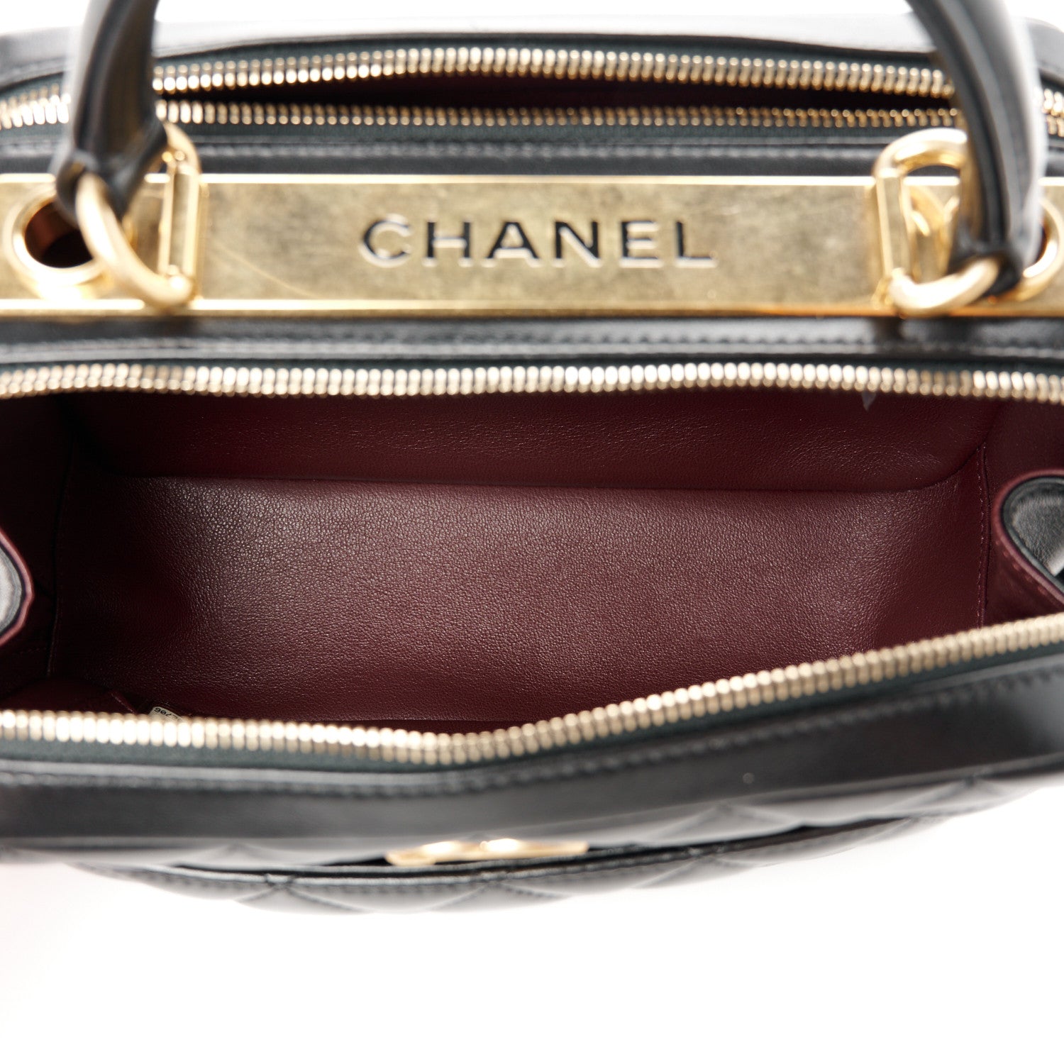 Chanel Lambskin Quilted Medium Trendy CC Bowling Bag Black 5 of 12