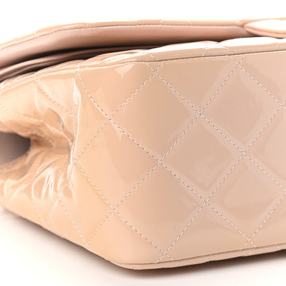 Chanel Patent Quilted Jumbo Double Flap Light Pink 8 of 9