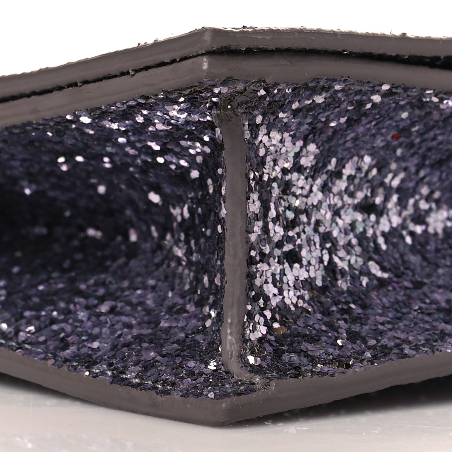 Glitter Classic Kate Monogram Clutch Sunset Grey