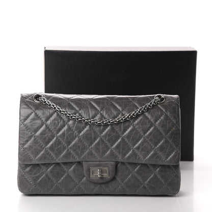 Chanel Aged Calfskin Quilted 50th Anniversary 2.55 Reissue 227 Flap Grey 11 of 11