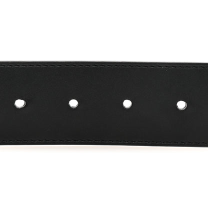 Gucci Moon Calfskin Pearl Double G 40mm Belt 80 32 Black Cream 4 of 6
