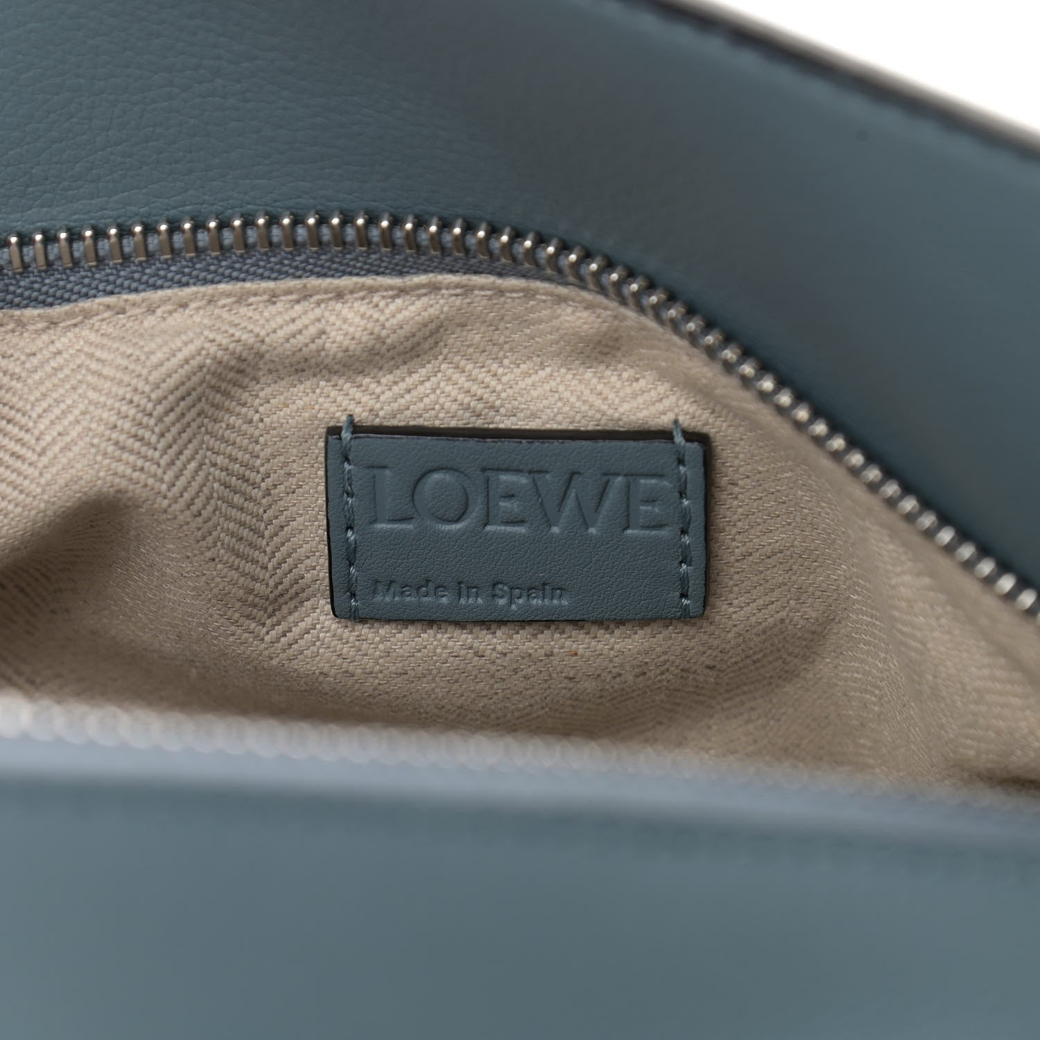 Loewe Calfskin Small Puzzle Bag Stone Blue 6 of 9