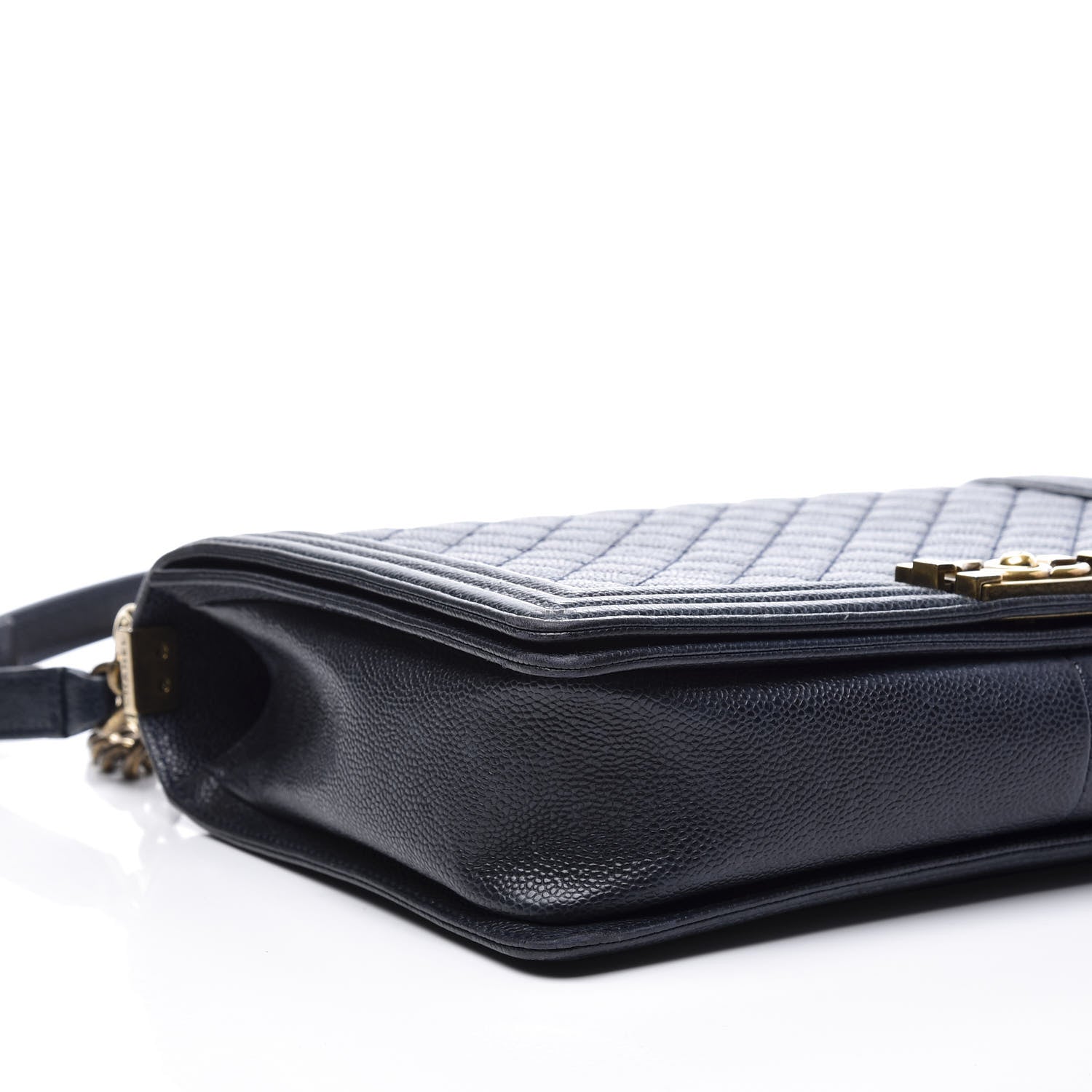Chanel Caviar Quilted Large Boy Flap Blue 5 of 12