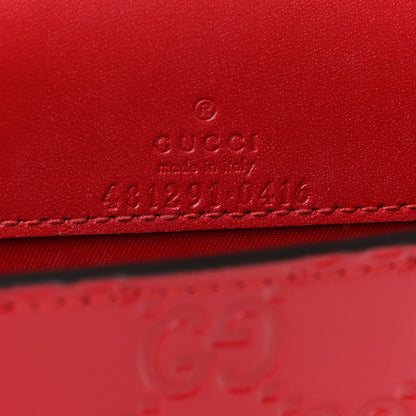 Gucci Guccissima Mini Cherry Chain Bag Hibiscus Red 6 of 8