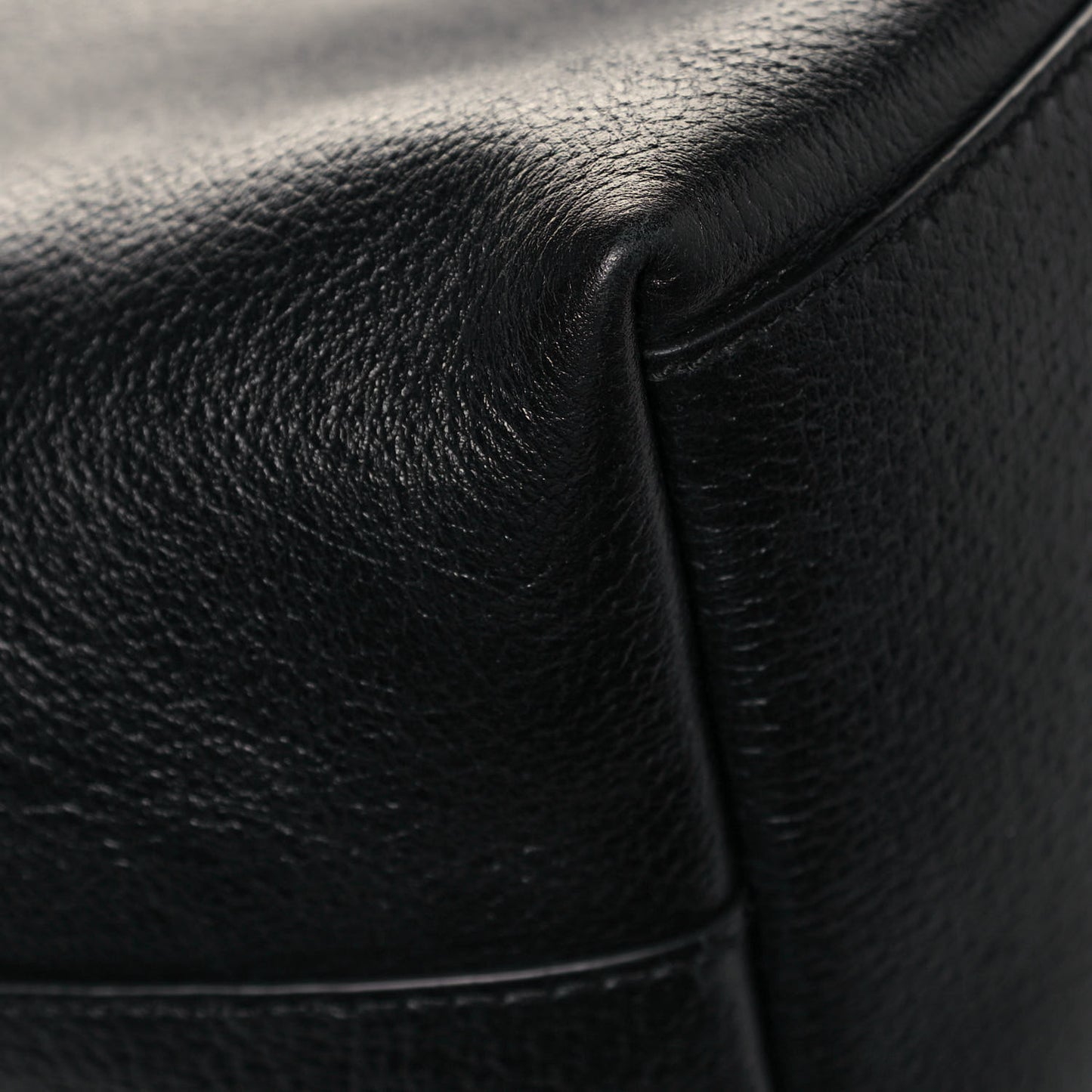Textured Calfskin Web Medium Ophidia Shopping Tote Black