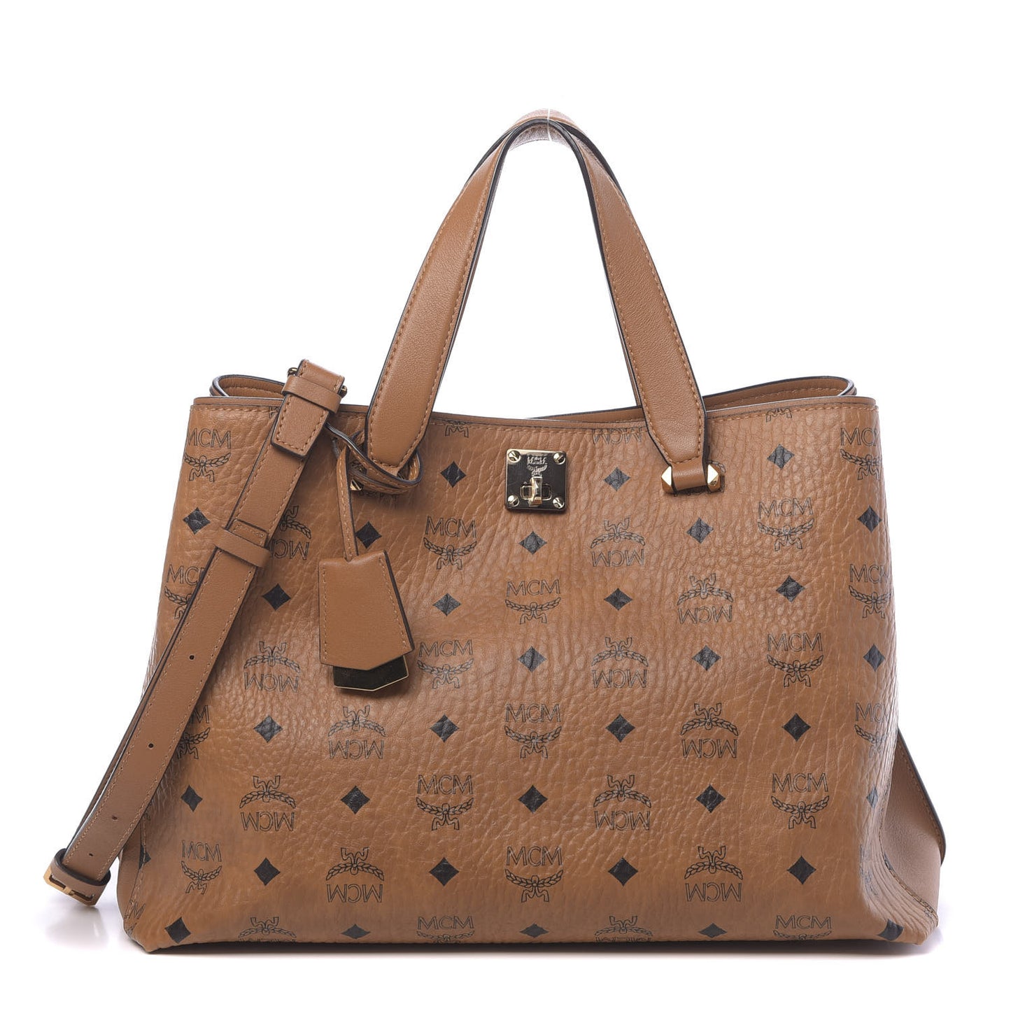 Visetos Large Essential Tote Cognac