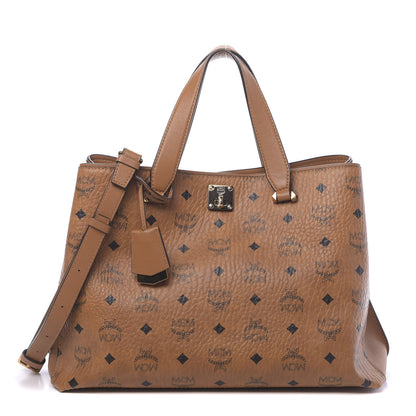 MCM Visetos Large Essential Tote Cognac 1 of 13