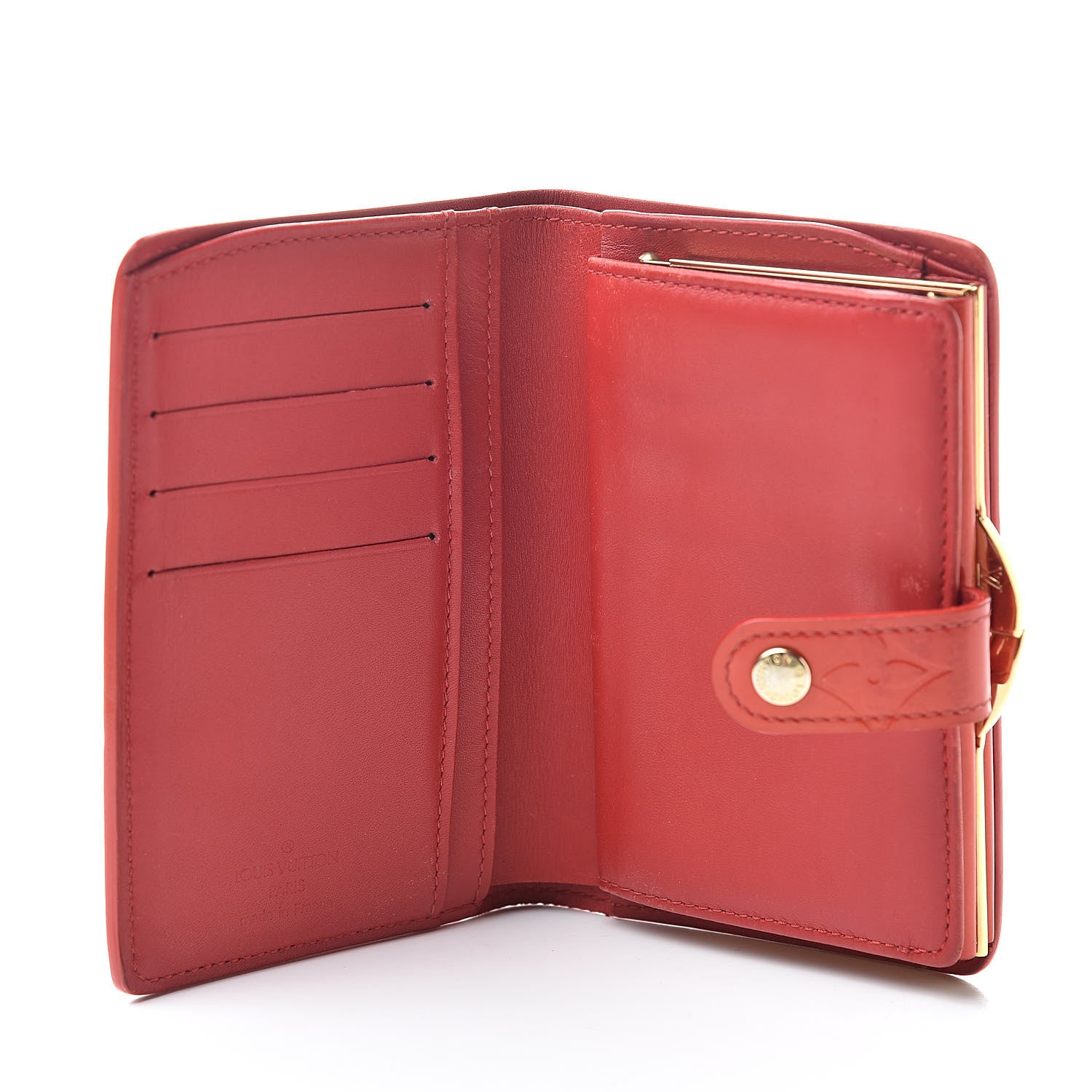 Louis Vuitton Vernis French Purse Wallet Pomme D'Amour 5 of 14