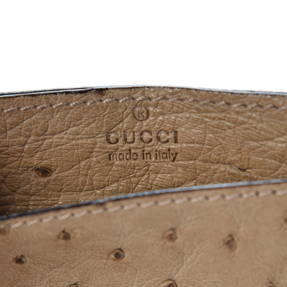Gucci Ostrich Card Holder Brown 6 of 8