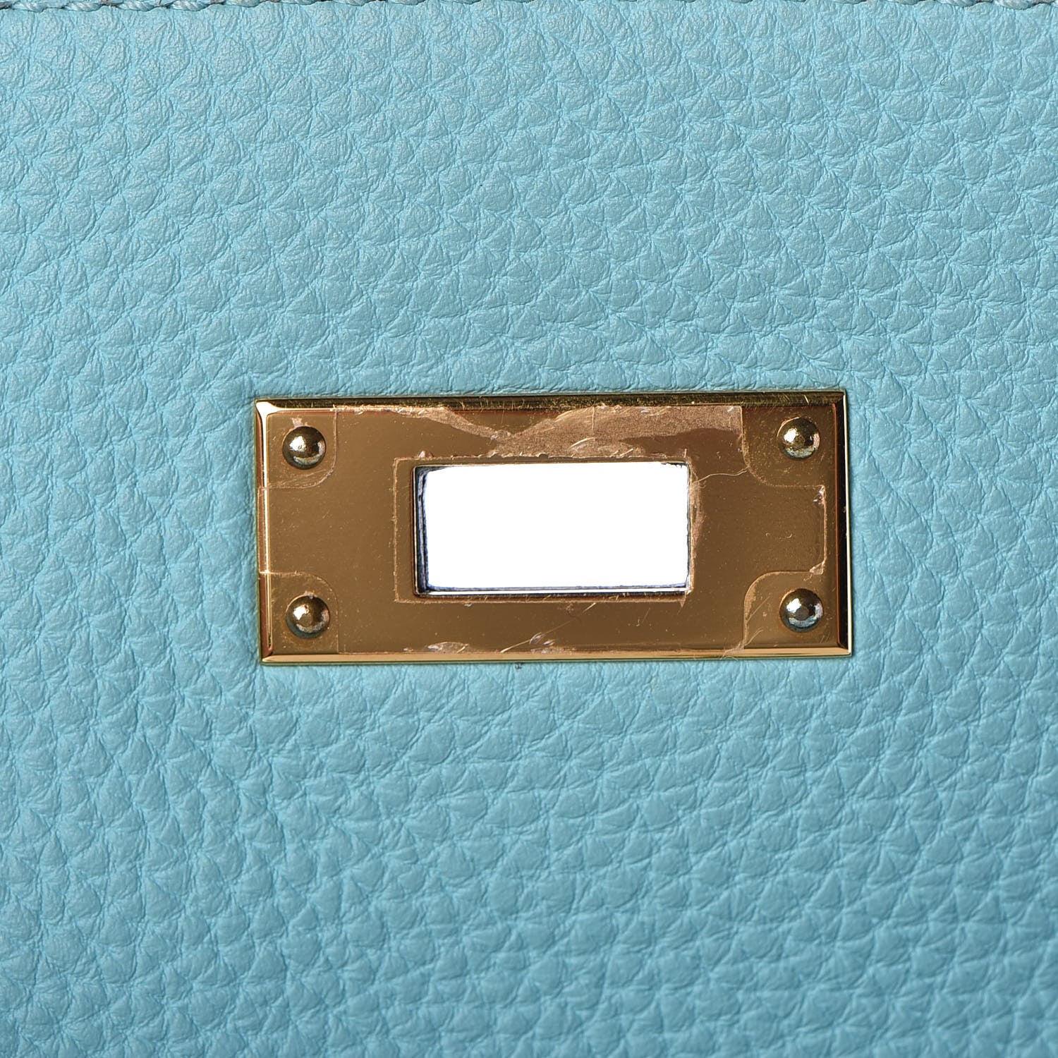 Hermes Togo Kelly Retourne 32 Bleu Atoll 17 of 33