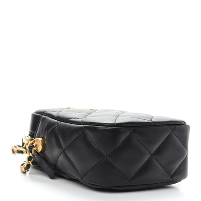 Chanel Lambskin Quilted Vertical My Perfect Camera Case Black 4 of 9