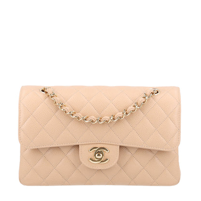 Chanel Caviar Quilted Small Double Flap Beige 1 of 10