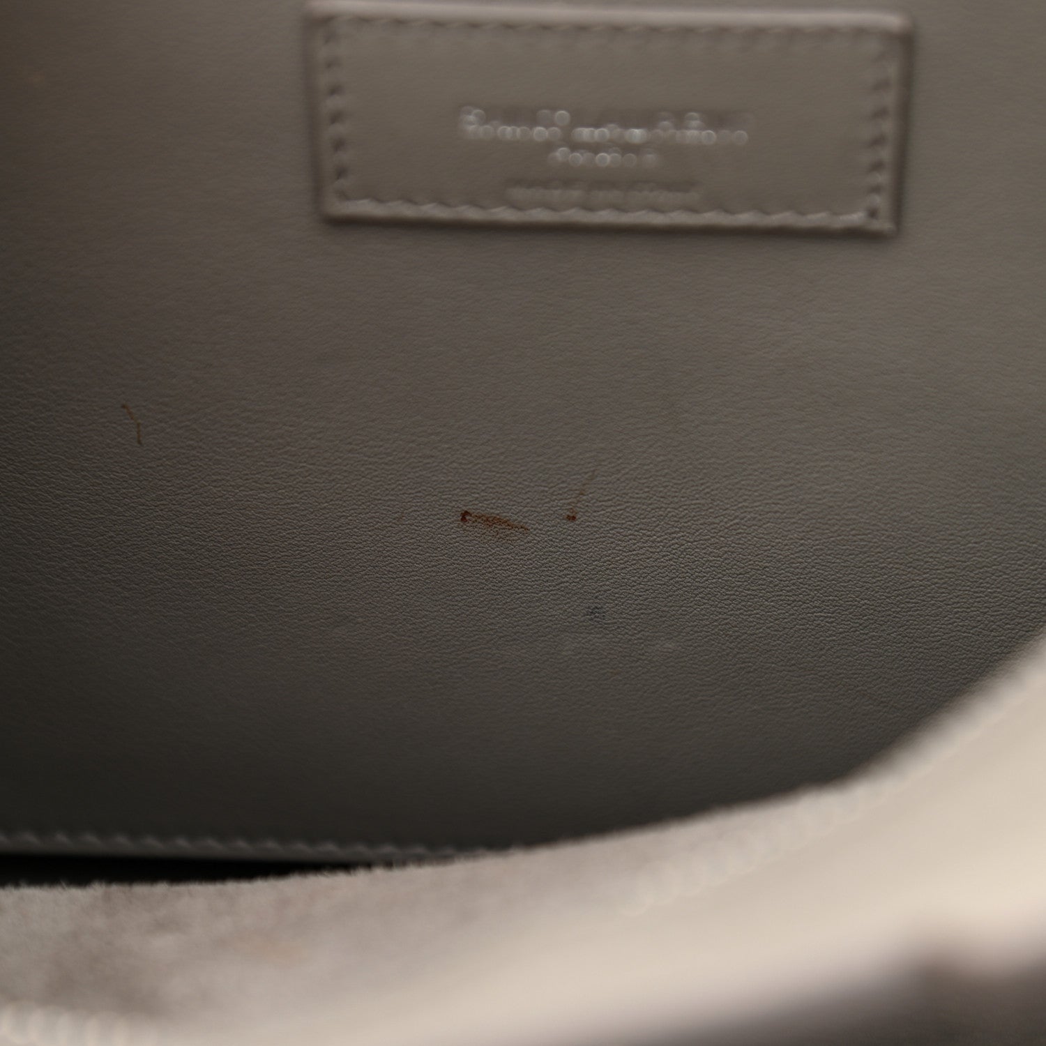 Saint Laurent Calfskin Monogram Baby Cabas Fog 9 of 10