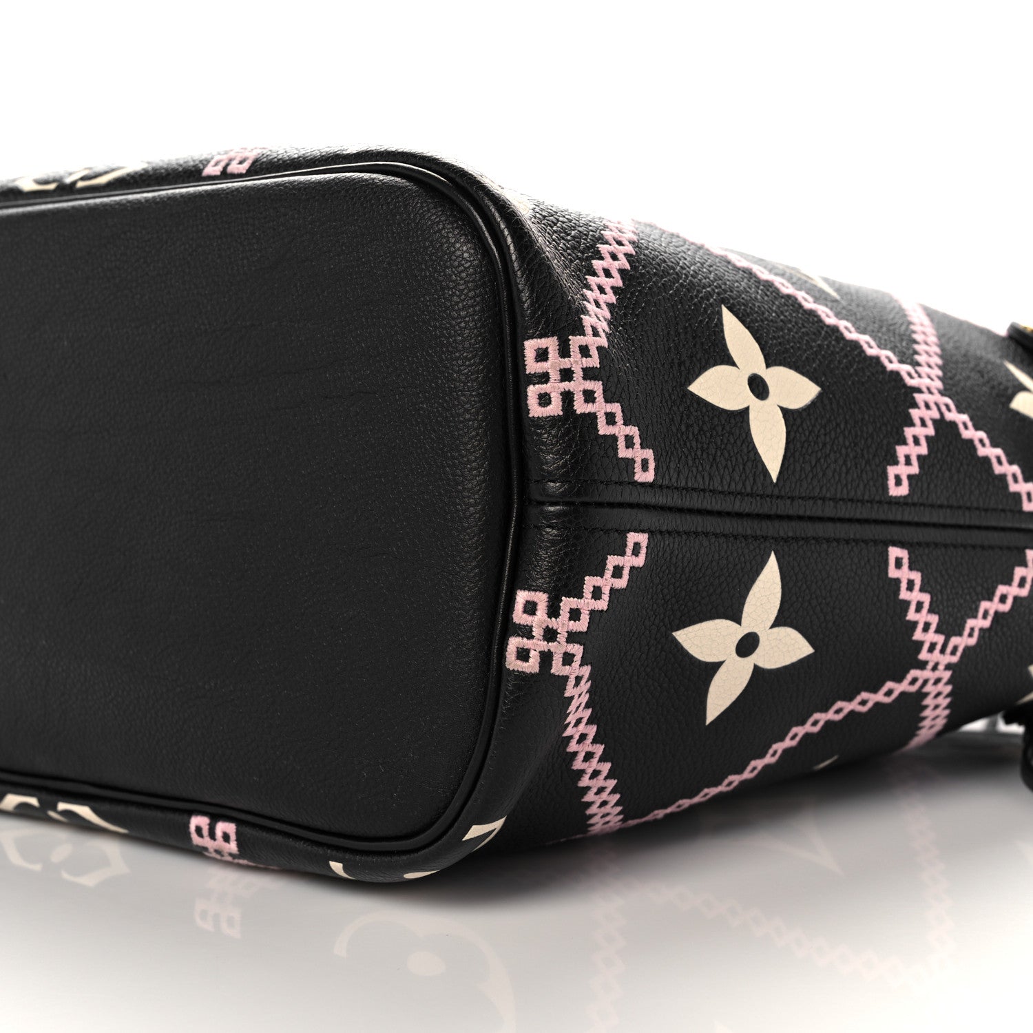 Louis Vuitton Empreinte Monogram Giant Broderies Neverfull MM Black 10 of 11