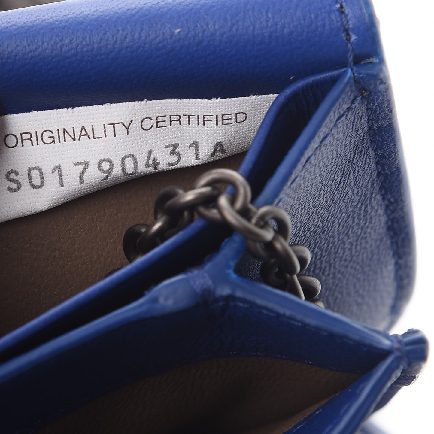 Nappa Intrecciato Continental Wallet on Chain Cobalt