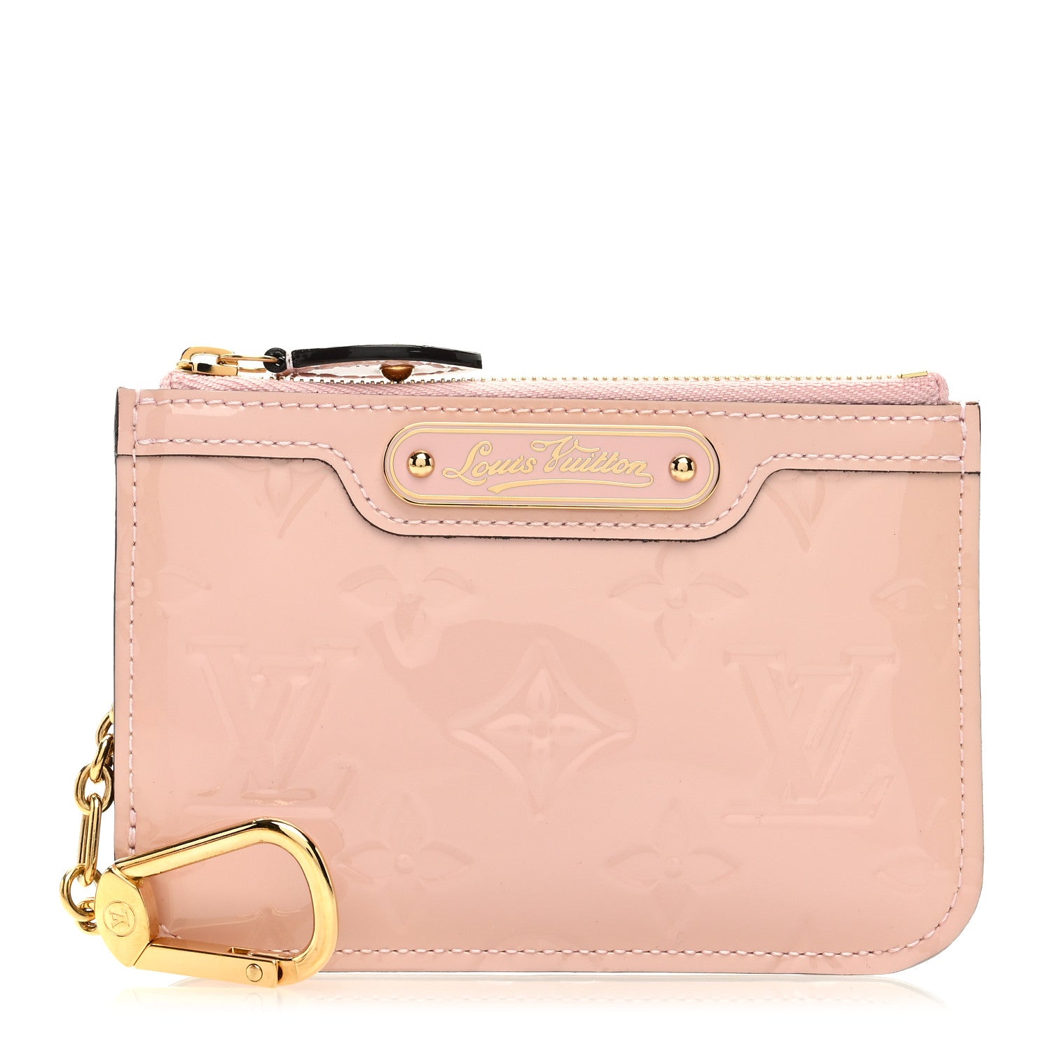 Louis Vuitton LOUIS VUITTON Vernis Key Pouch Rose Ballerine 1 of 7