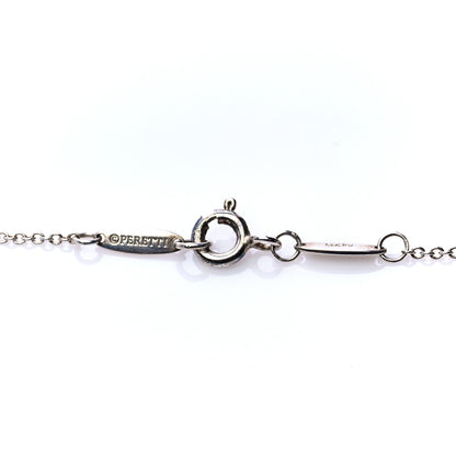 Tiffany Sterling Silver Elsa Peretti Letter I Pendant Necklace 4 of 6