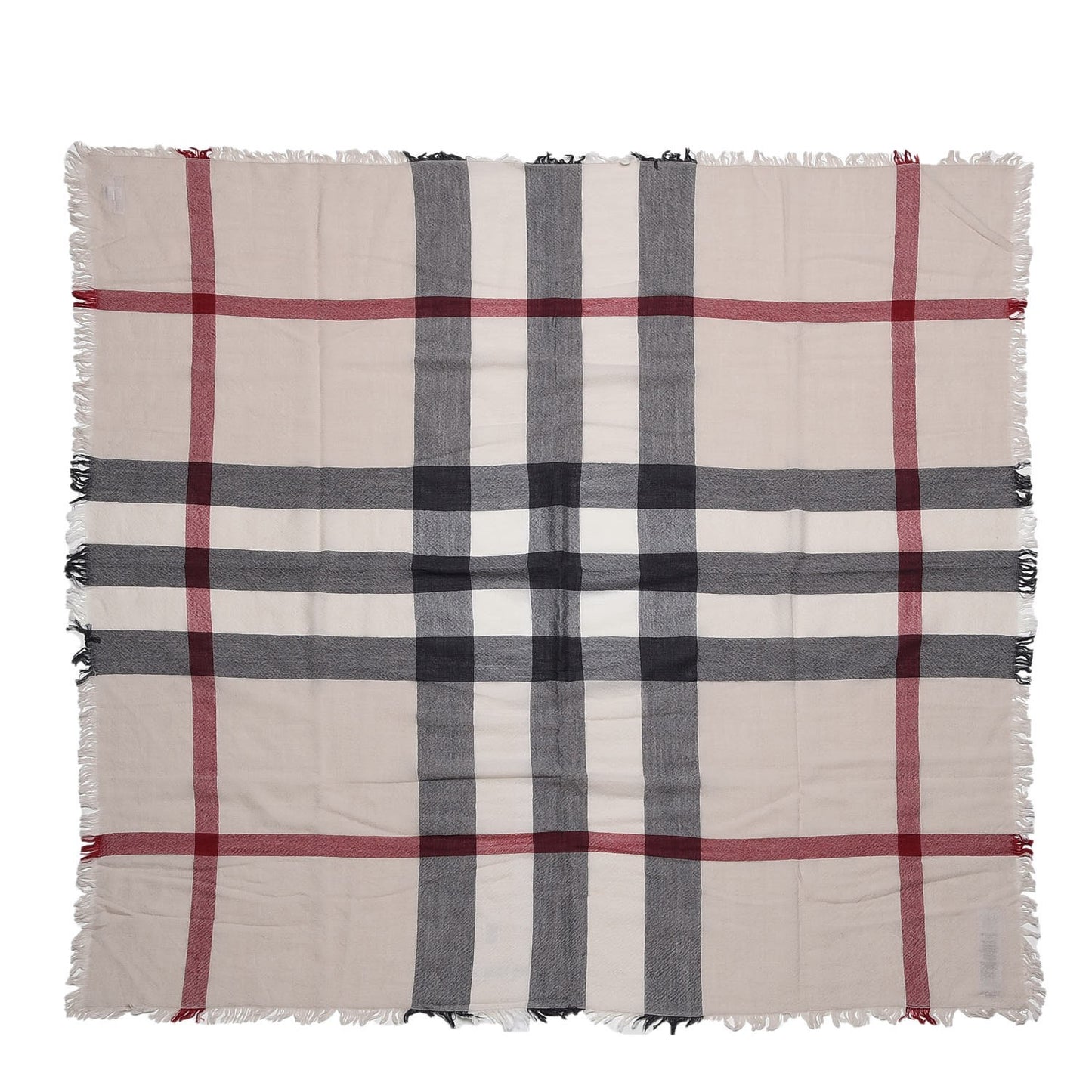 Merino Wool Nova Check Scarf Trench