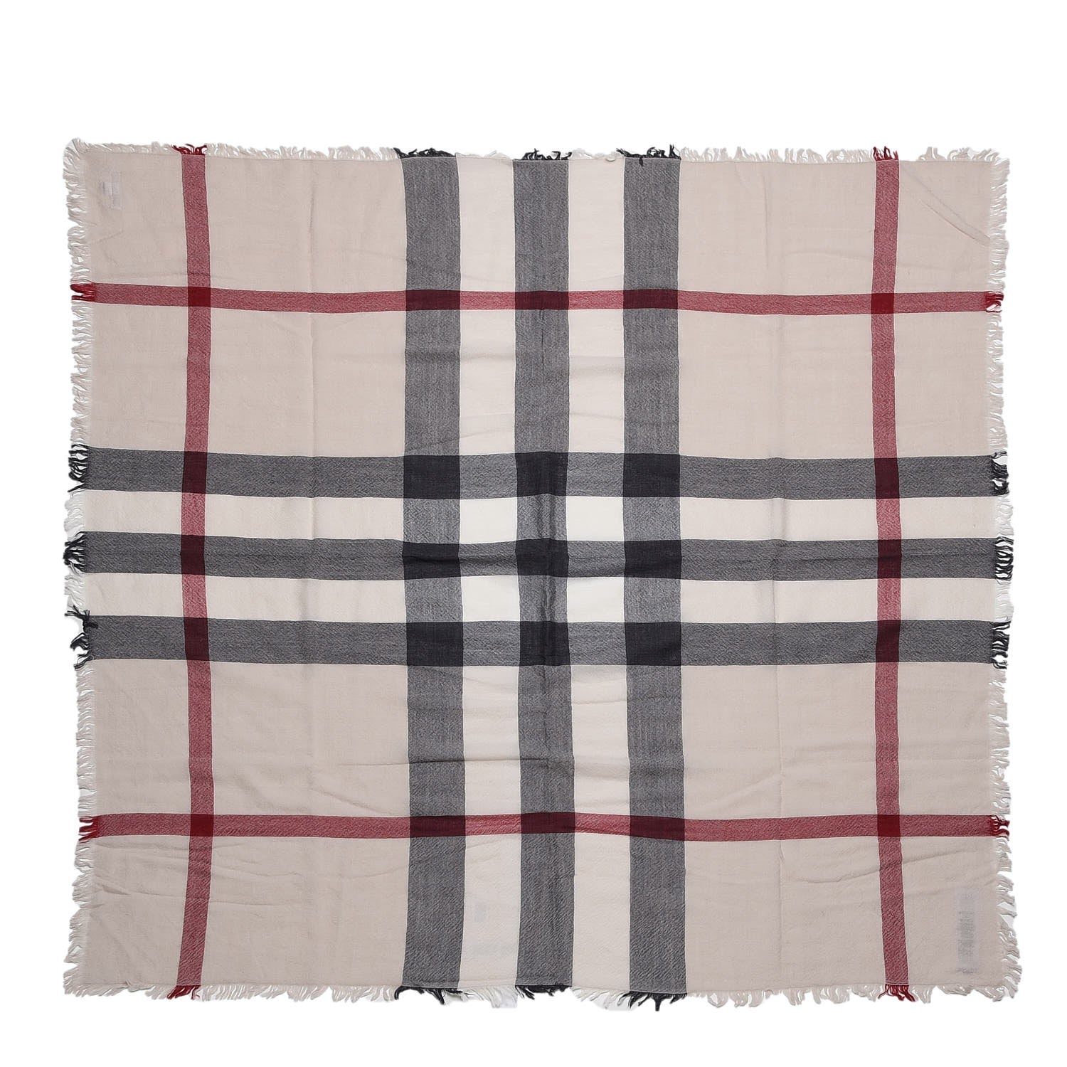 Burberry Merino Wool Nova Check Scarf Trench 1 of 4