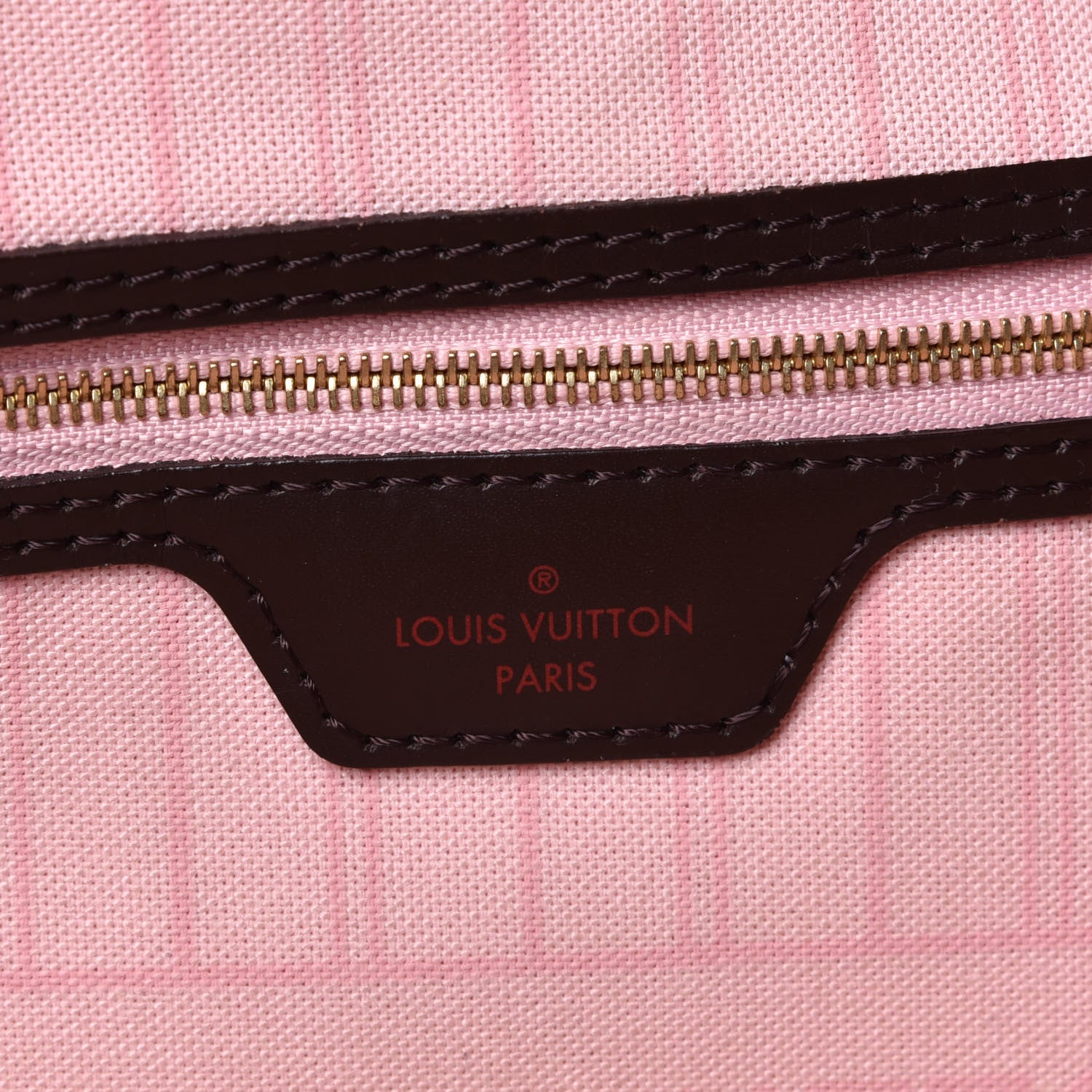 Louis Vuitton Damier Ebene Neo Neverfull MM Rose Ballerine 5 of 5