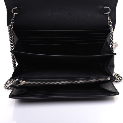 Gucci Suede Mini Dionysus Chain Wallet Black 5 of 21
