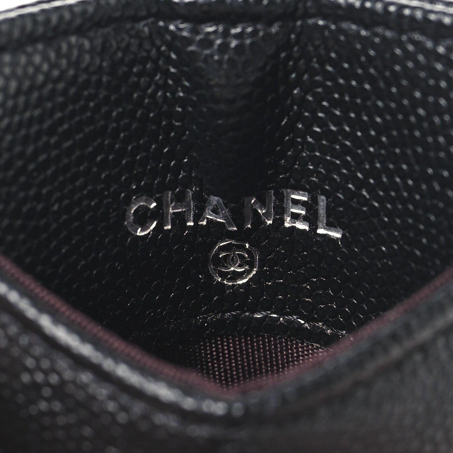 Chanel Caviar Quilted Key Holder Card Holder On Chain Black 5 of 7