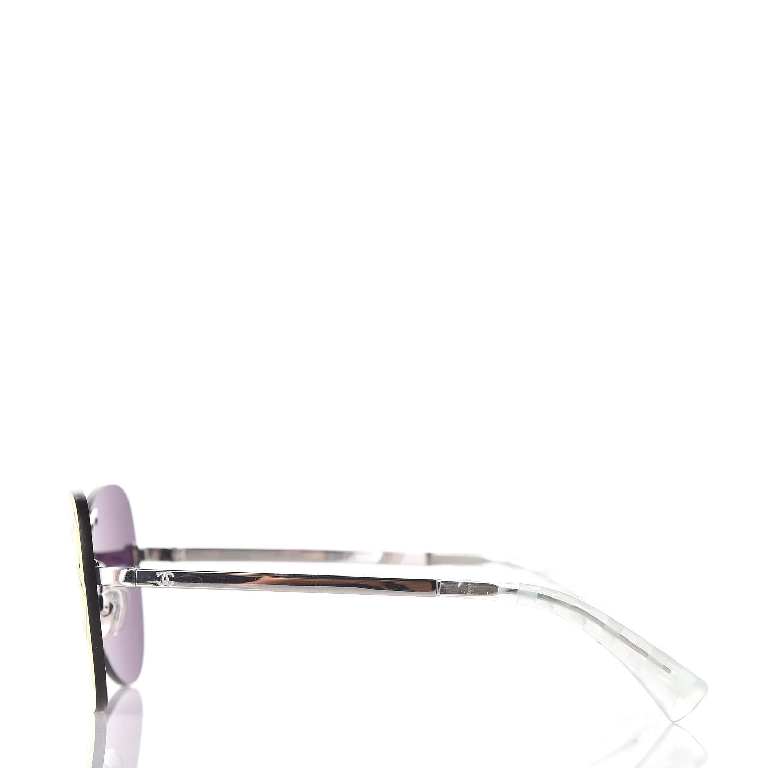 Chanel Shield Runway Sunglasses 4215 Silver Red 3 of 8