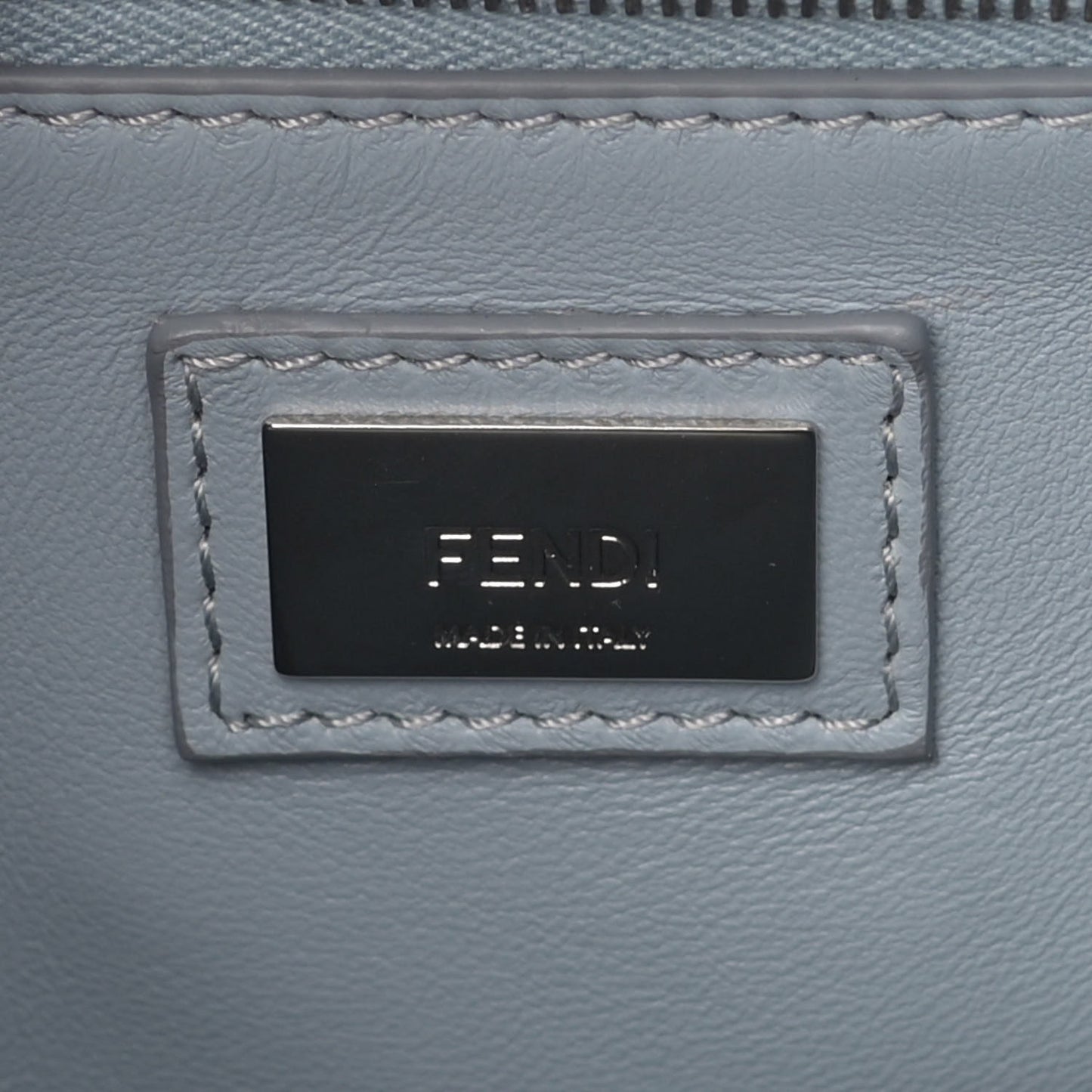 Nappa Lace Up Mini Peekaboo Iconic Satchel Azzurro Polvere