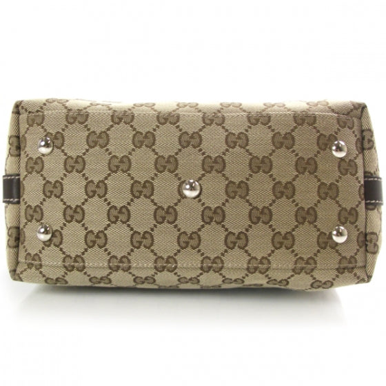 GG Monogram Medium Match Ball Tote Dark Brown