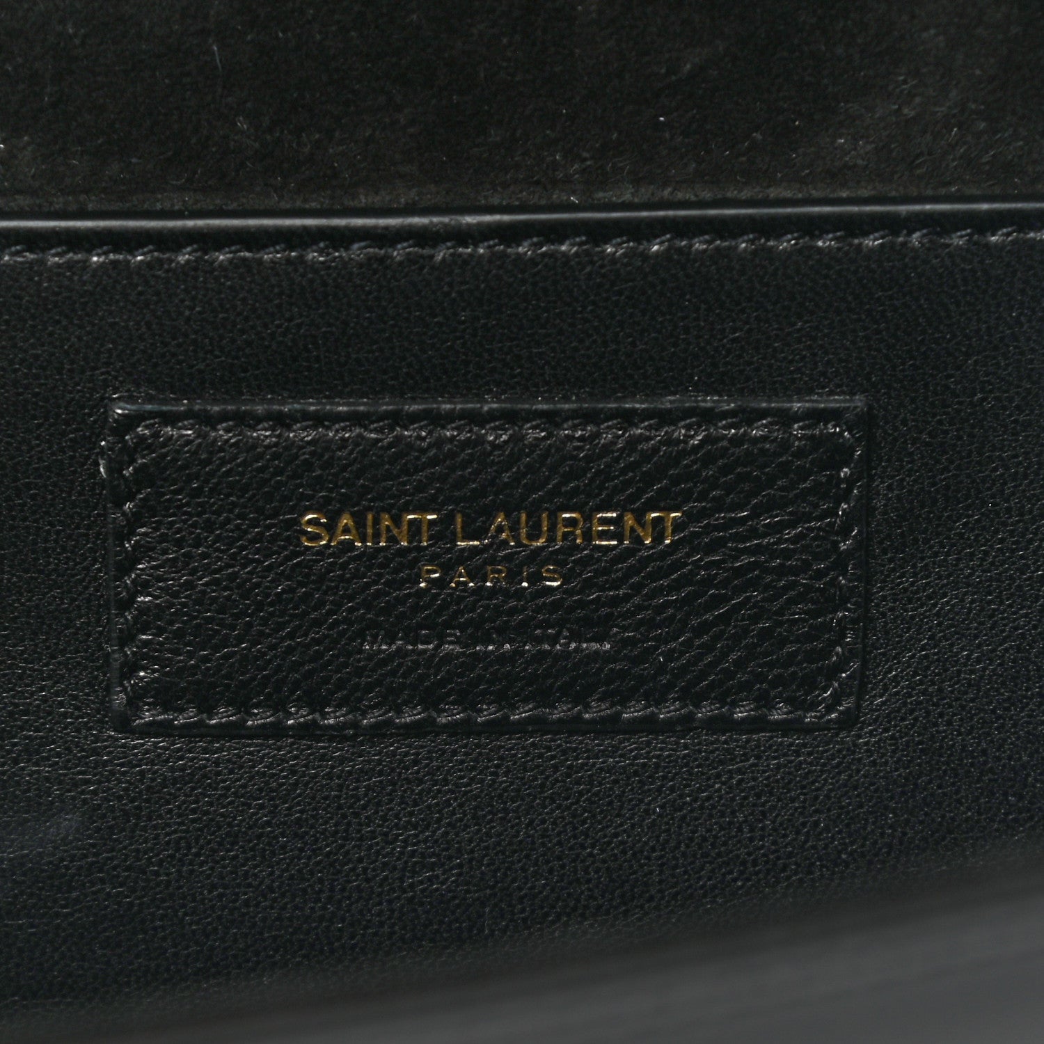 Saint Laurent Textured Patent Classic Monogram Cassandre Clutch Black 8 of 11