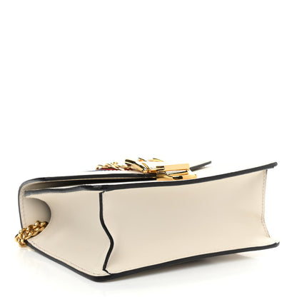 Gucci Calfskin Mini Sylvie Chain Shoulder Bag White 4 of 14