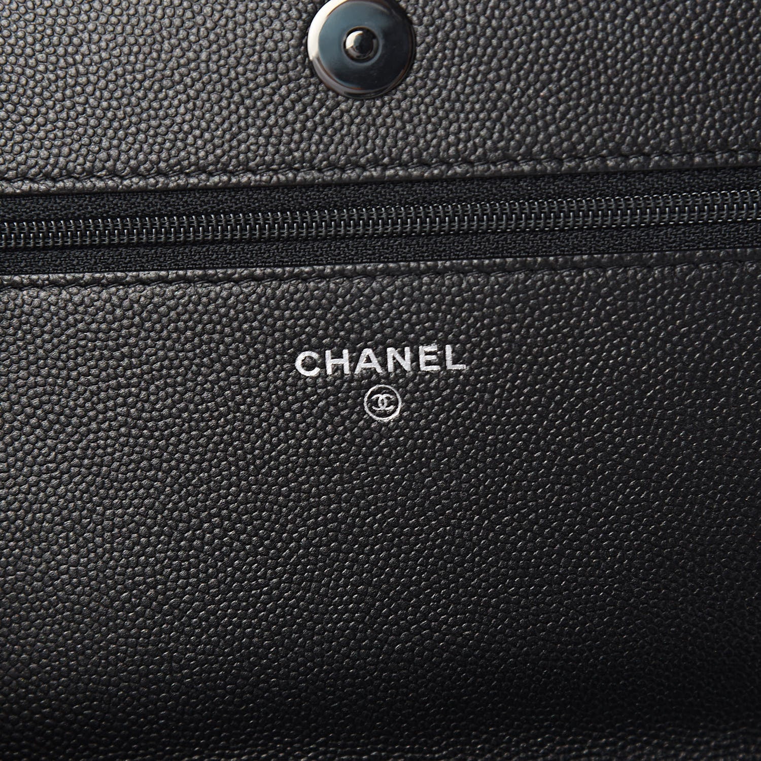 Chanel Caviar Quilted Boy Wallet On Chain WOC So Black 6 of 12