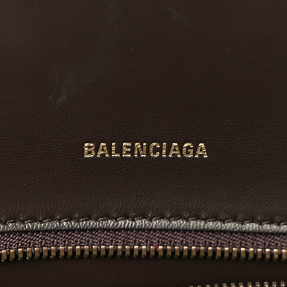Balenciaga Used Calfskin Small Hourglass Top Handle Bag Brown 6 of 11