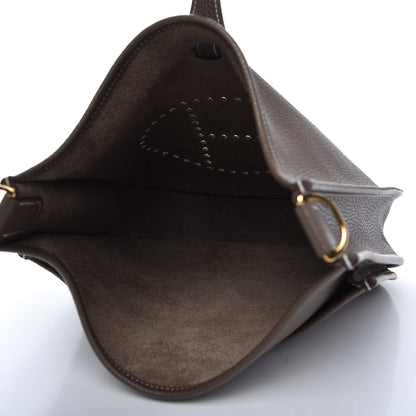 Hermes Taurillon Clemence Evelyne III PM Etoupe 5 of 11