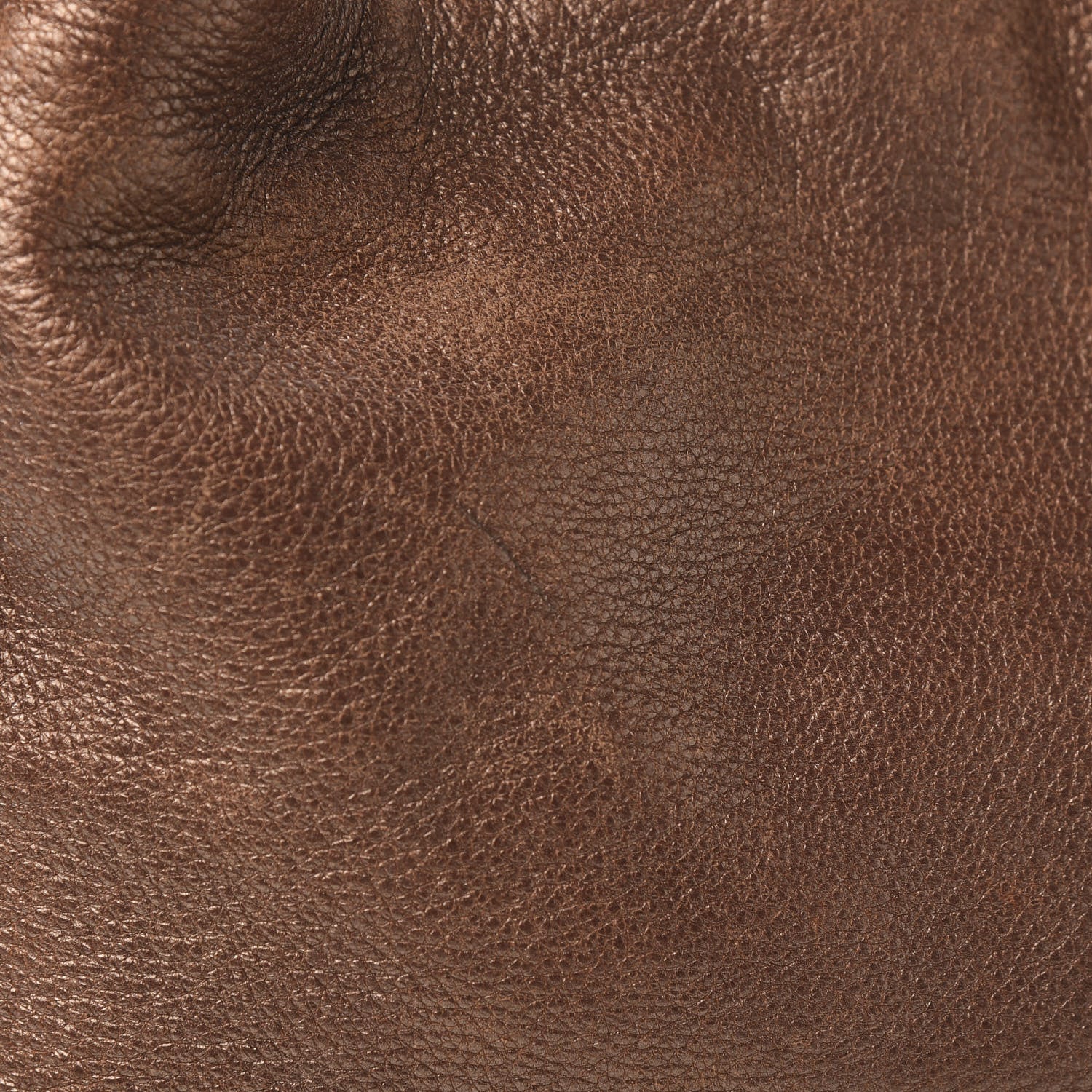 Prada Metallic Vitello Daino Hobo Brown 11 of 13