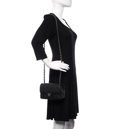 Chanel Iridescent Caviar Quilted Mini Rectangular Flap Black 2 of 11
