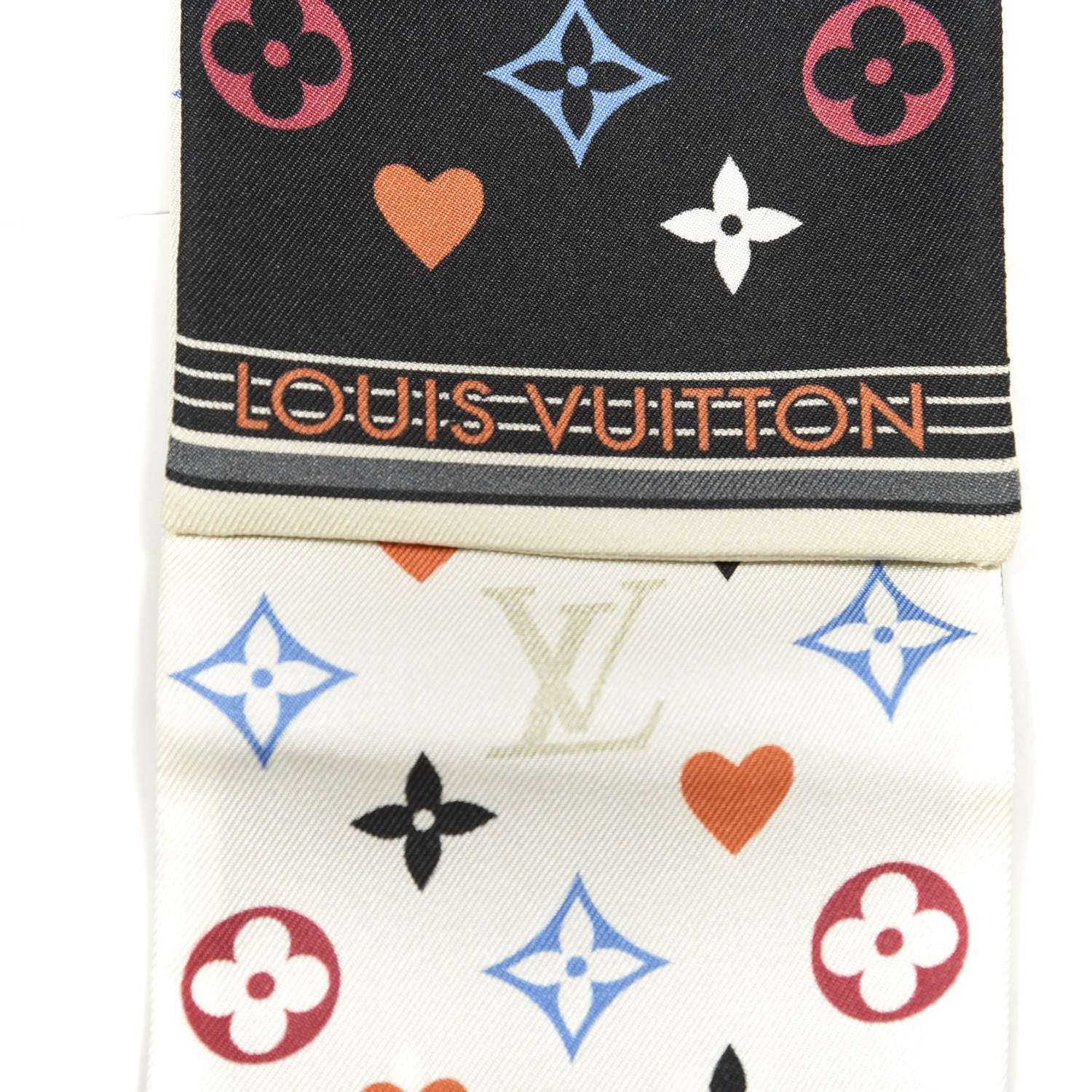 Louis Vuitton Silk Game On Bandeau Black White 5 of 7