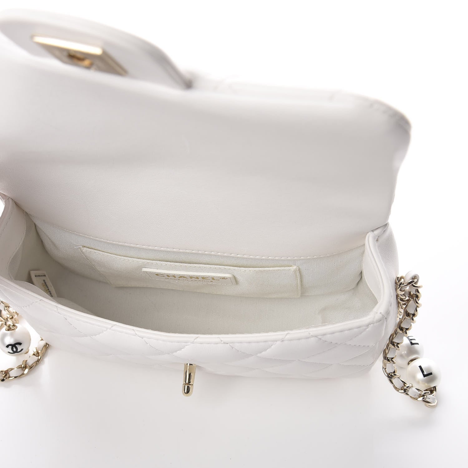 Chanel Lambskin Quilted Small My Precious Flap White 4 of 8