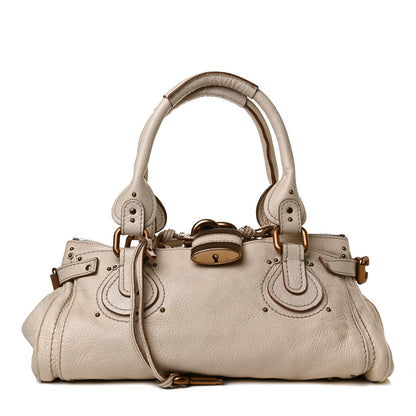 Chloe Calfskin Medium Paddington Satchel Ivory 1 of 16