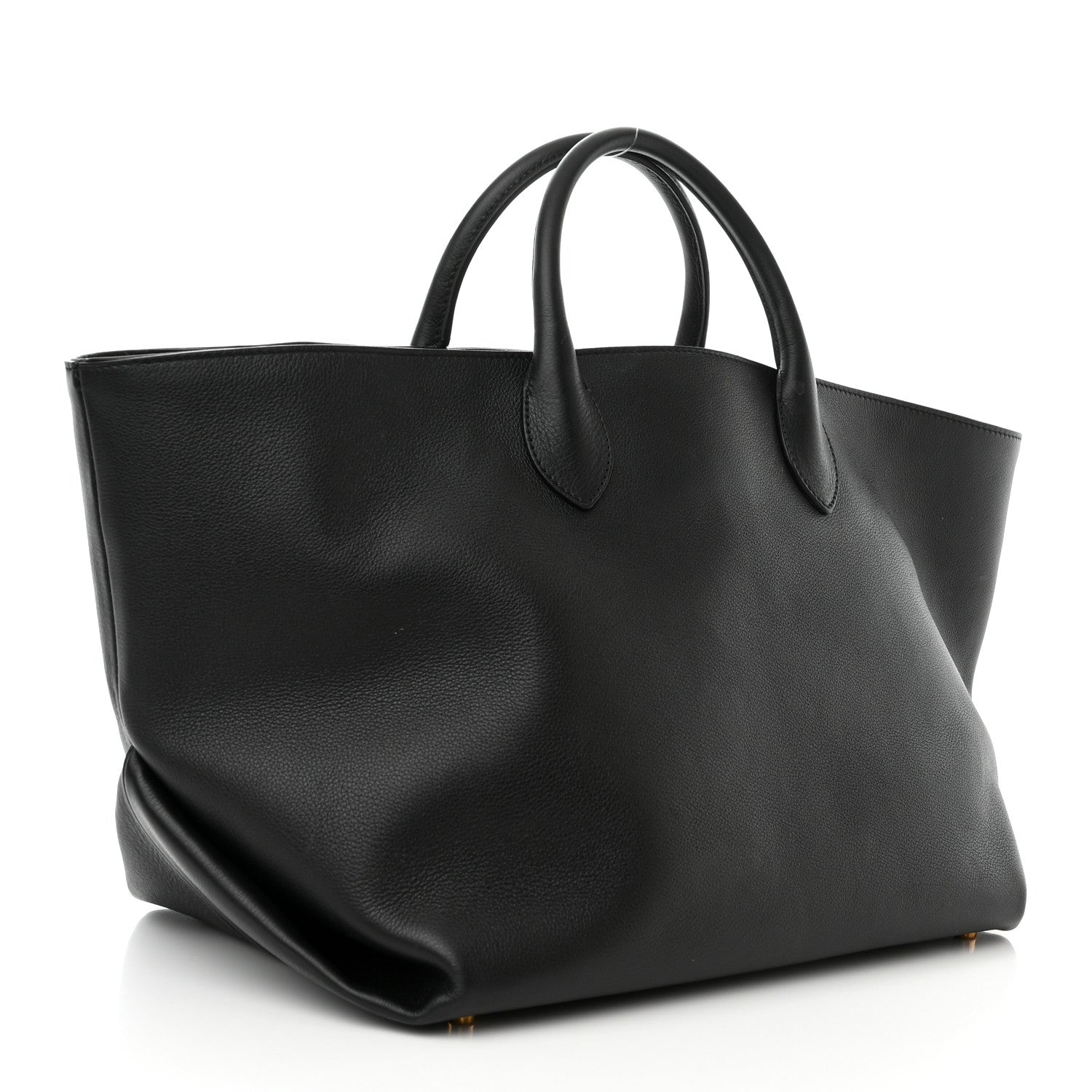 Khaite Pebbled Calfskin Medium Amelia East West Tote Black 3 of 10