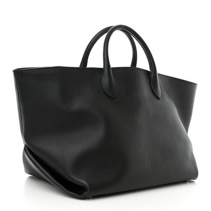 Khaite Pebbled Calfskin Medium Amelia East West Tote Black 3 of 10