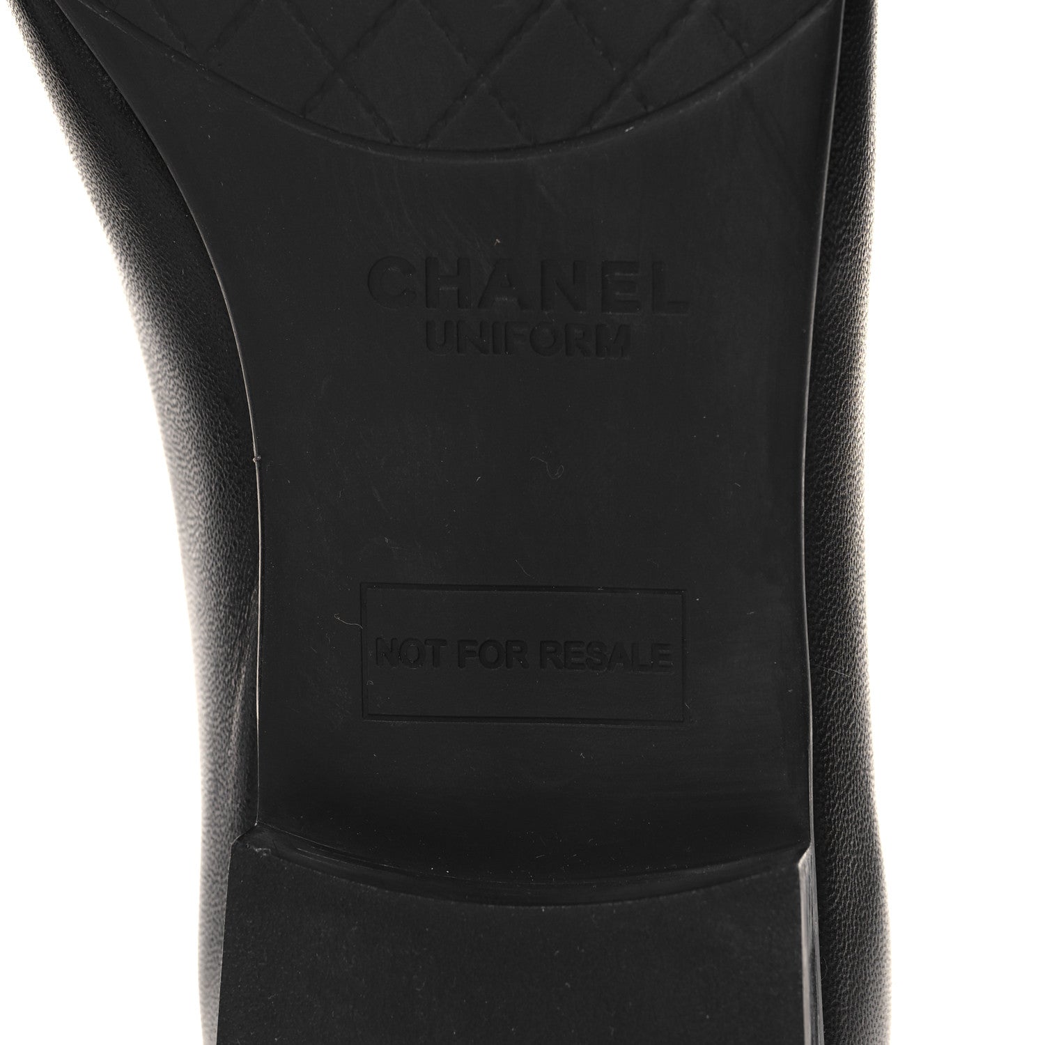 Chanel Lambskin Cap Toe CC Uniform Ballerina Flats 38 Black 6 of 7