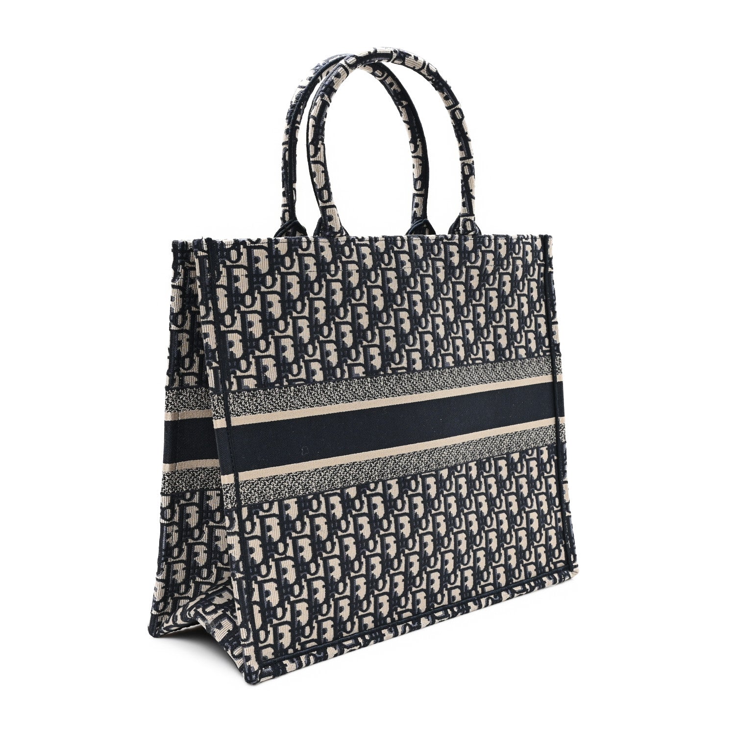 Christian Dior Oblique Large Book Tote Blue Multicolor 3 of 10